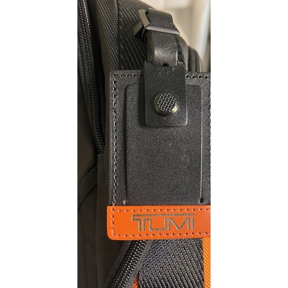 Tumi Alpha Bravo Essential Backpack Orange Travel Essential Business Work - Picture 15 of 16